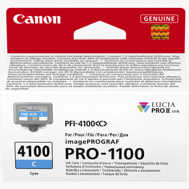 Canon PFI-4100C Cyan Ink Cartridge (80mL)