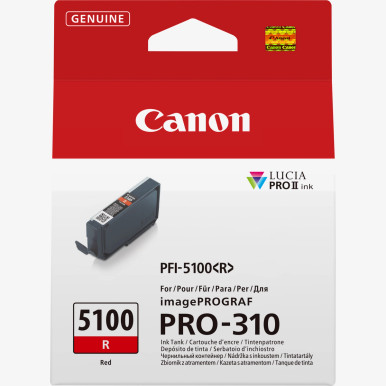 Canon PFI-5100R Red Ink Cartridge