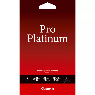 Canon PT-101 4x6" Pro Platinum Photo Paper (50 Sheets)