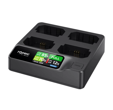 Accsoon TOPRIG 100W 4-Bay NP-FZ100 Fast Charger
