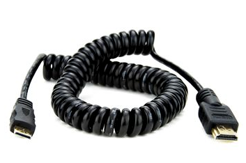 Atomos Mini to Full HDMI Coiled Cable (50cm to 65cm)