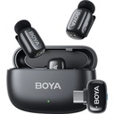 BOYA Mini 2-Person Tiny Wireless Microphone System with USB-C Connector (2.4 GHz, Black)