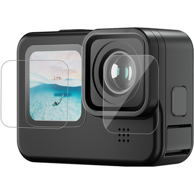 TELESIN Tempered Glass Screen Protectors Kit for GoPro HERO 12/11/10/9  