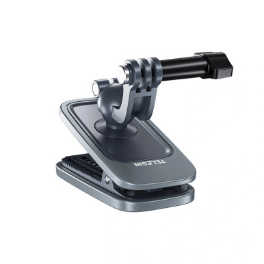 Telesin magnetic and 360 rotary backpack clip mount for action cameras