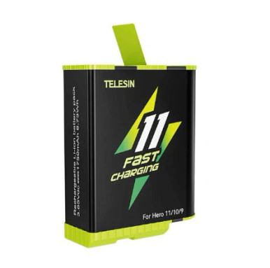 TELESIN 1750mAh Fast-Charging Battery for GoPro HERO 12/11/10/9