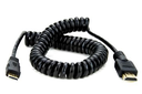 Atomos Mini to Full HDMI Coiled Cable (50cm to 65cm)