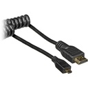 Atomos Micro to Full HDMI Coiled Cable (50cm to 65cm)